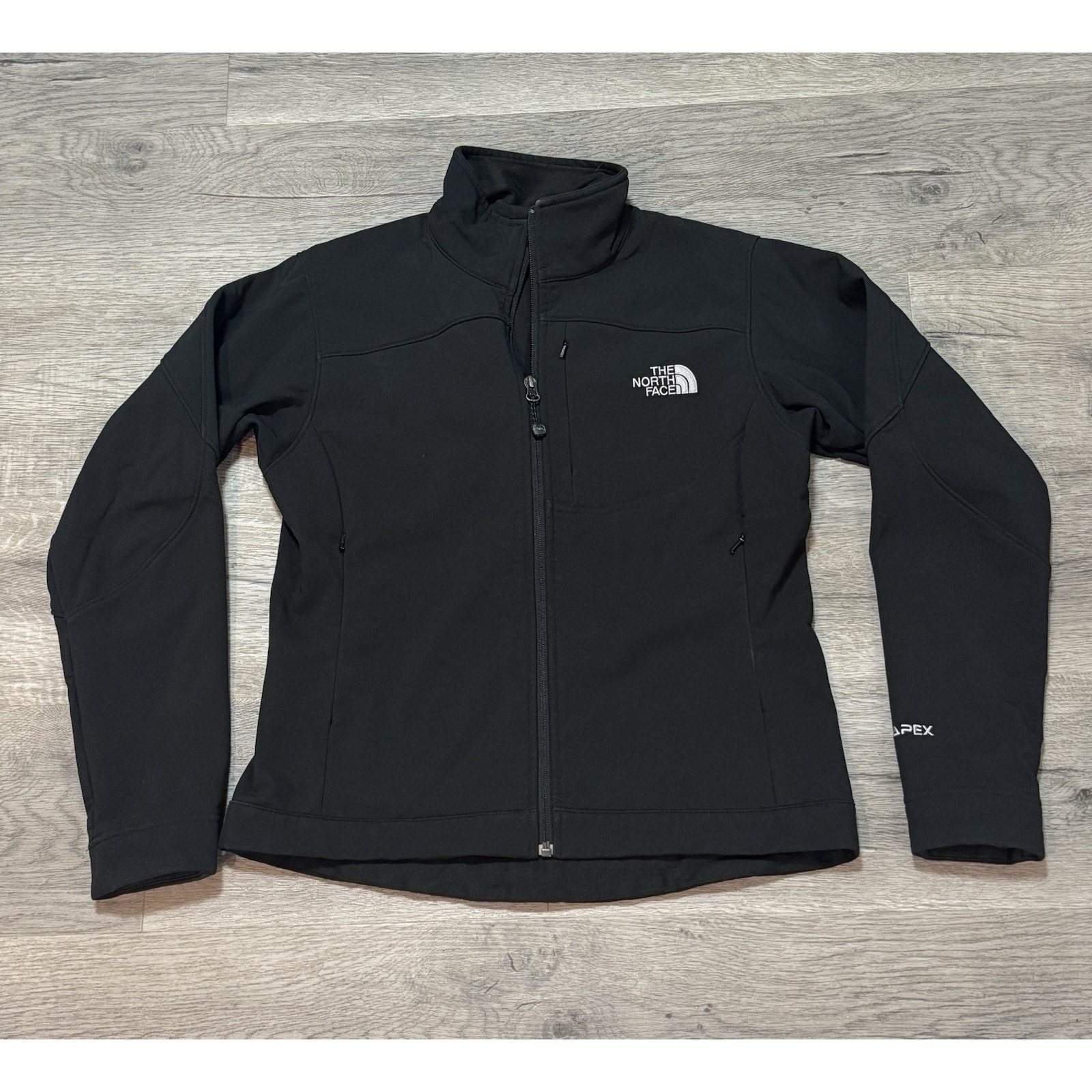 The North Face Women’s S Apex Softshell Jacket Black Full Zip Euc Fleece Lined